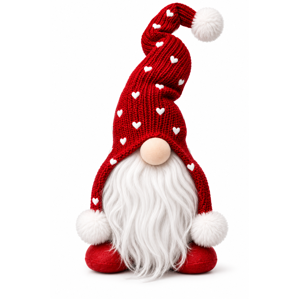 Kanela Weihnachtswichtel Plüschfigur, rot, 27cm (1 Stk)