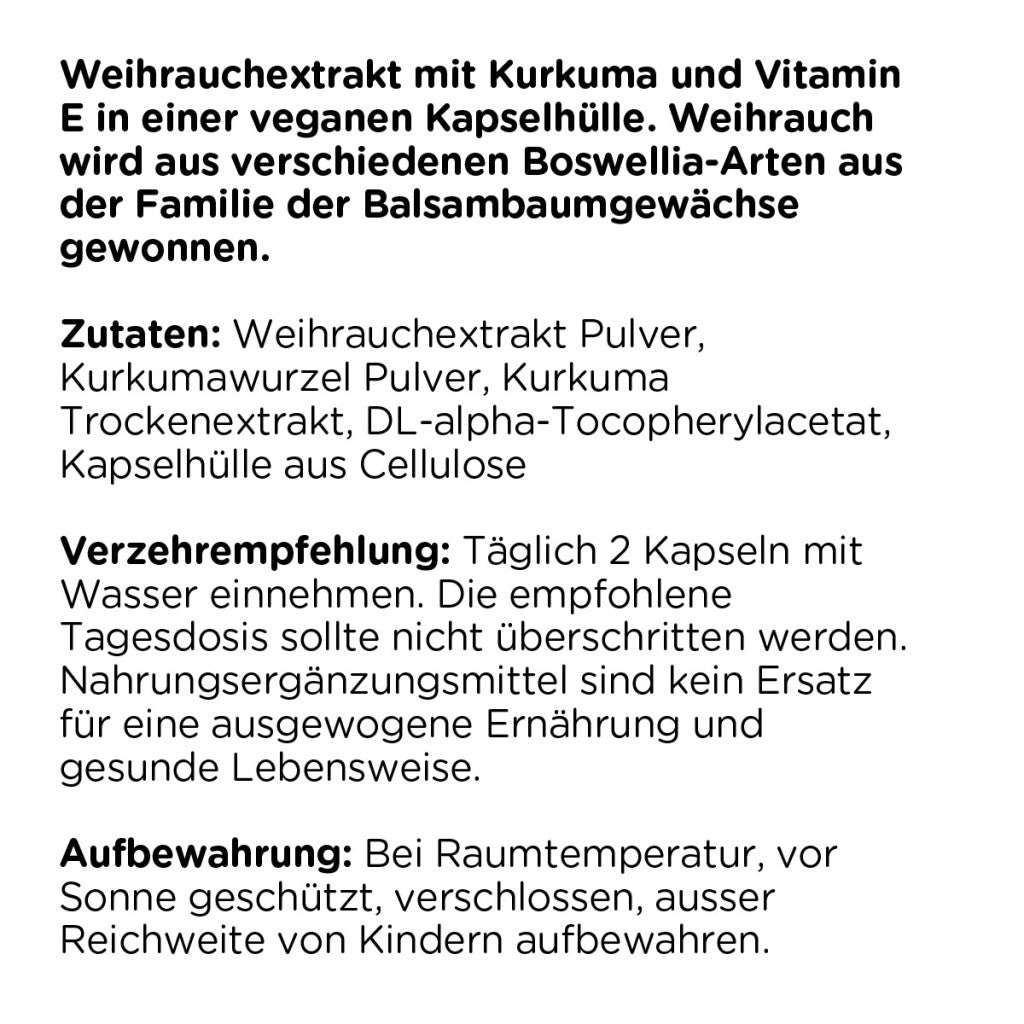 Kanela Weihrauch & Kurkuma Kapseln (100 Stk)