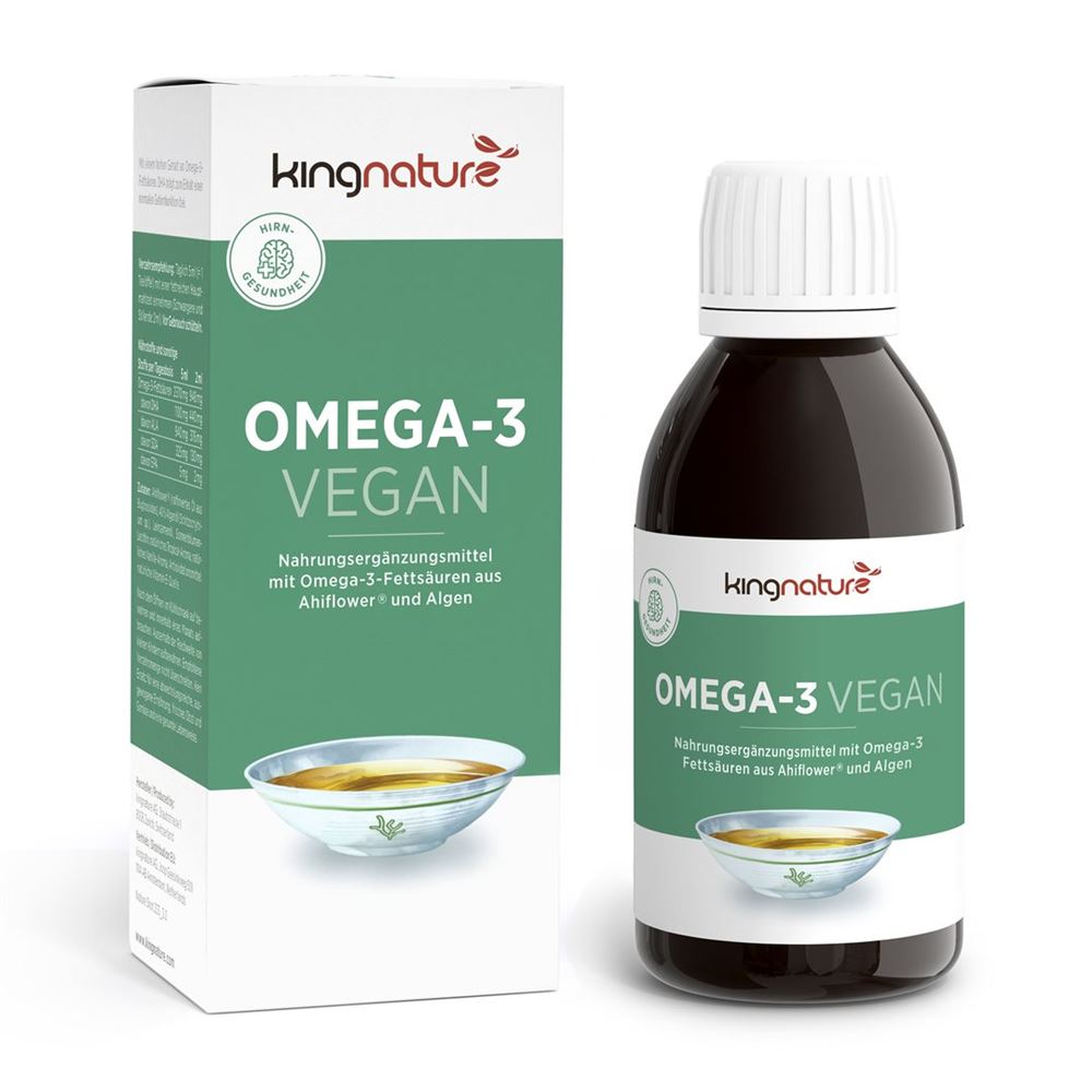 Kingnature Omega-3 vegan flüssig (150 ml)