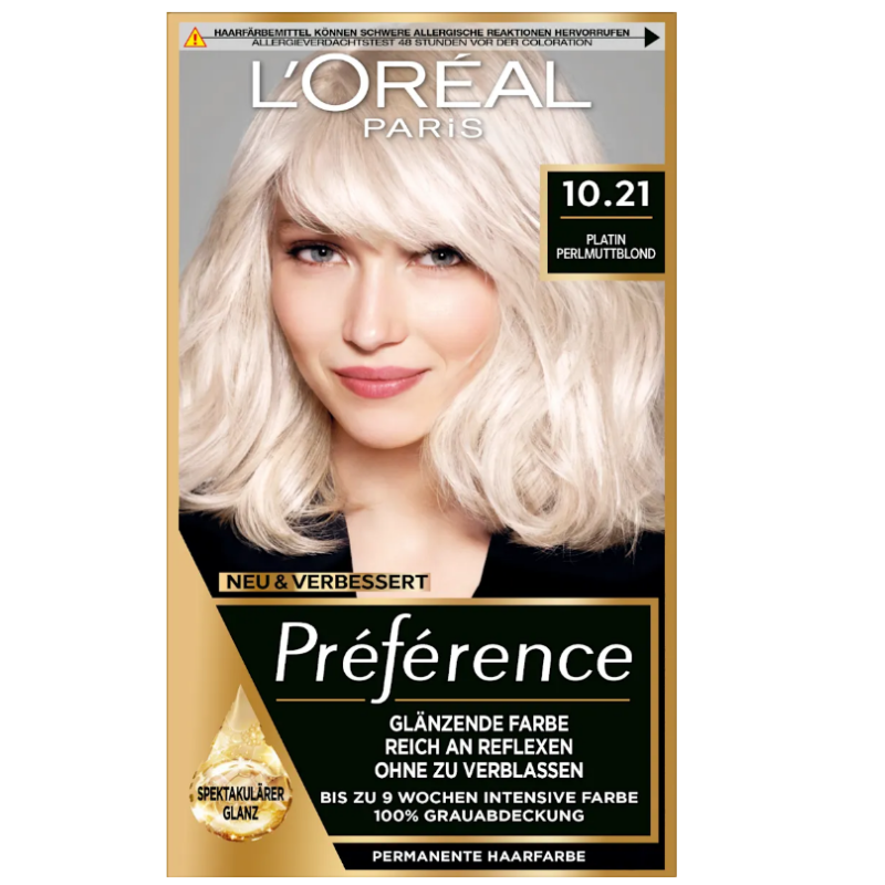 L'ORÉAL PARIS Préférence 10.21 Platin Perlmuttblond (1 Stk)