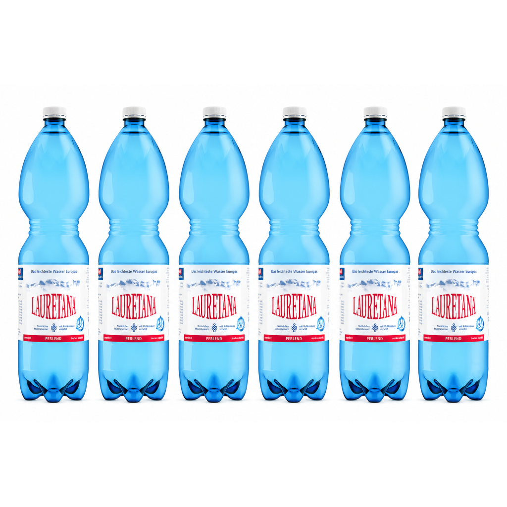 LAURETANA Mineralwasser mit Kohlensäure (6x1.5 Liter)