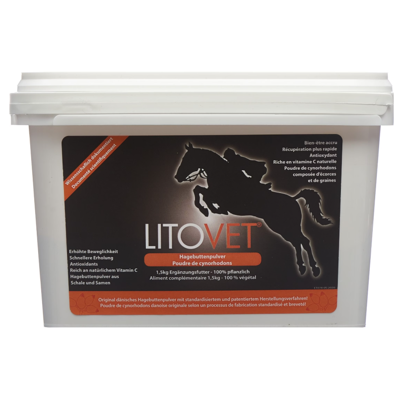 LitoVet Hagebuttenpulver für Pferde (1.5kg)