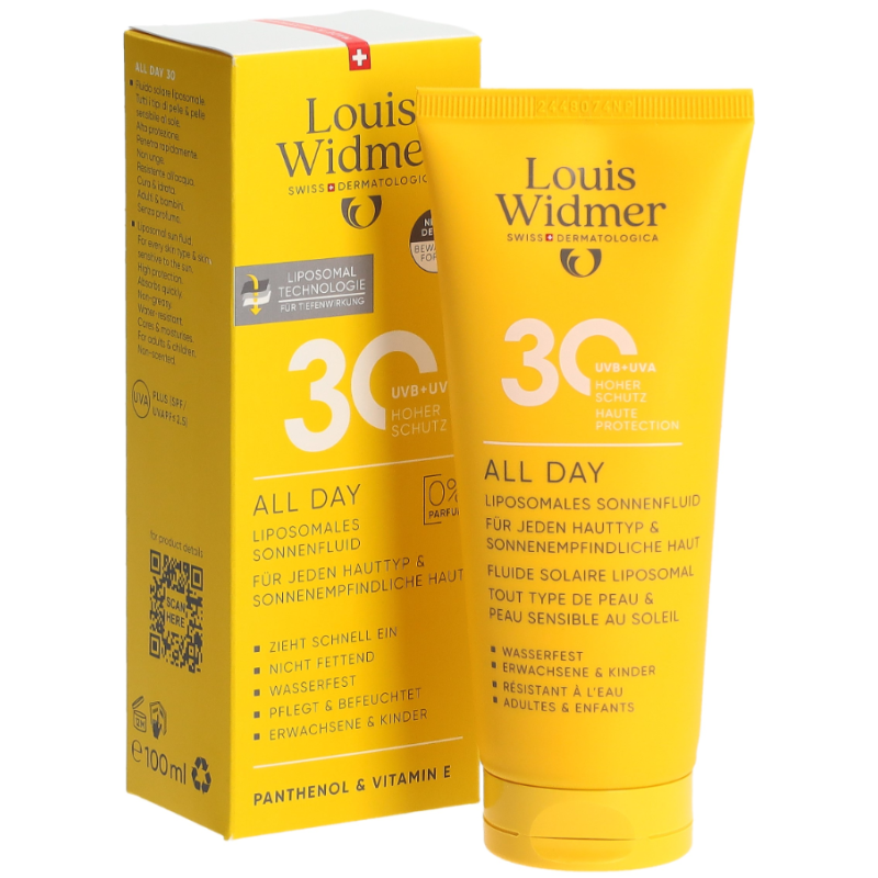 Louis Widmer All Day Sonnencreme LSF 30 unparfümiert (100ml)