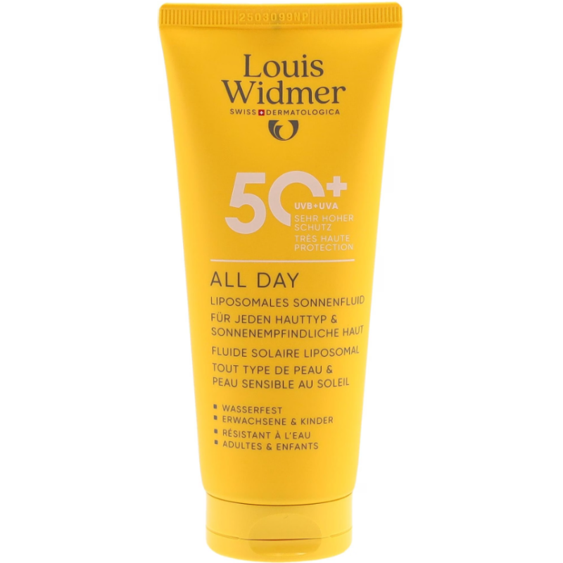 Louis Widmer All Day Sonnencreme LSF 50+, unparfümiert (100ml)