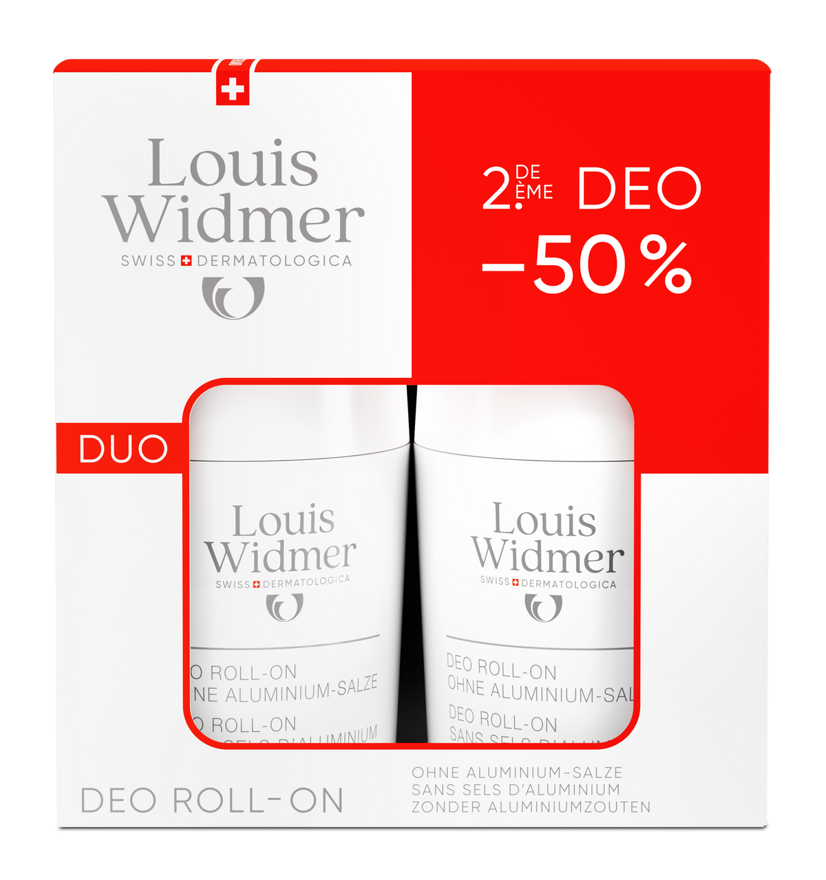 Louis Widmer Deo-Duo Roll-on ohne Aluminium parfümiert (2 x 50ml)