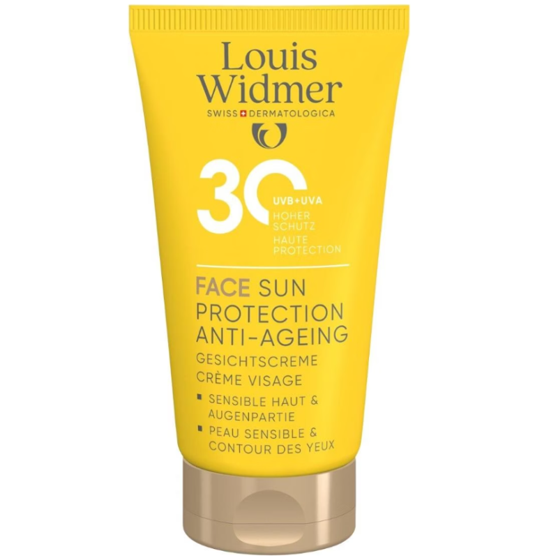 Louis Widmer Face Sun Protection Anti-Ageing LSF 30, unparfümiert (50ml)