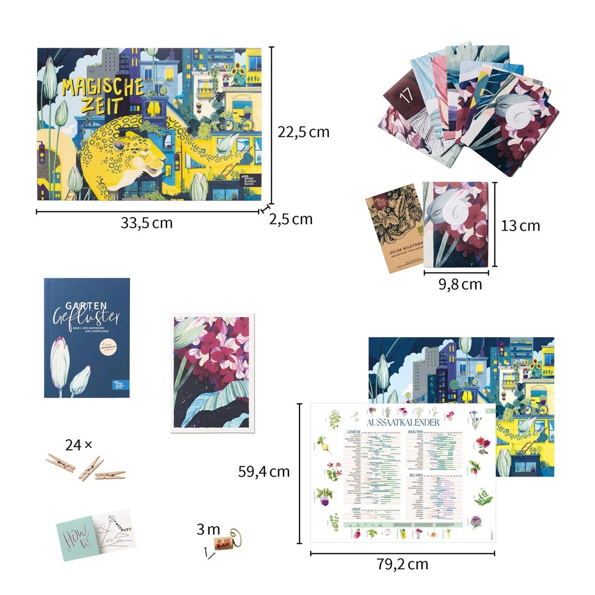 Magic Garden Seeds Bio-Saatgut-Adventskalender Magische Zeit - Urbanes Gartenglück (1 Stk)