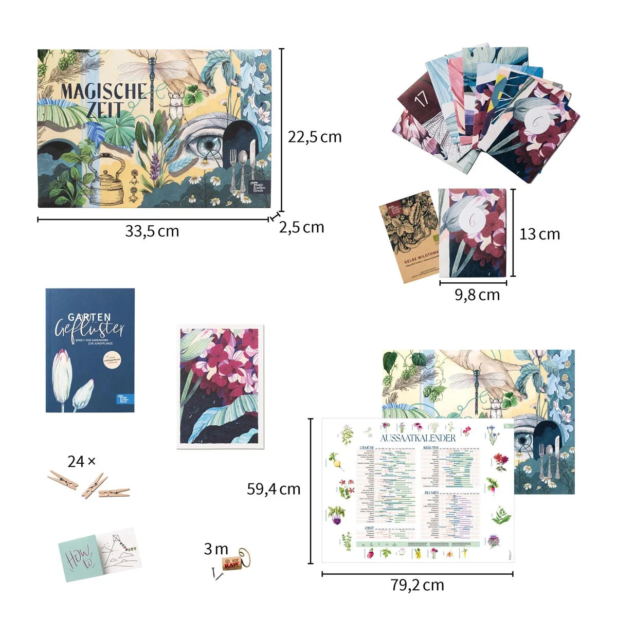Magic Garden Seeds Bio-Saatgut-Adventskalender Magische Zeit - Wundersame Kräuterwelt (1 Stk)