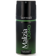 Malizia Uomo Body Spray Vetyver Deodorant (150ml)
