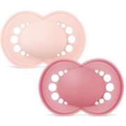 MAM Original Nuggi Silikon, 16-36 Monate, pink/lila (2 Stk)