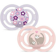 MAM Perfect Nuggi Silikon, 16-36 Monate, pink/lila (2 Stk)
