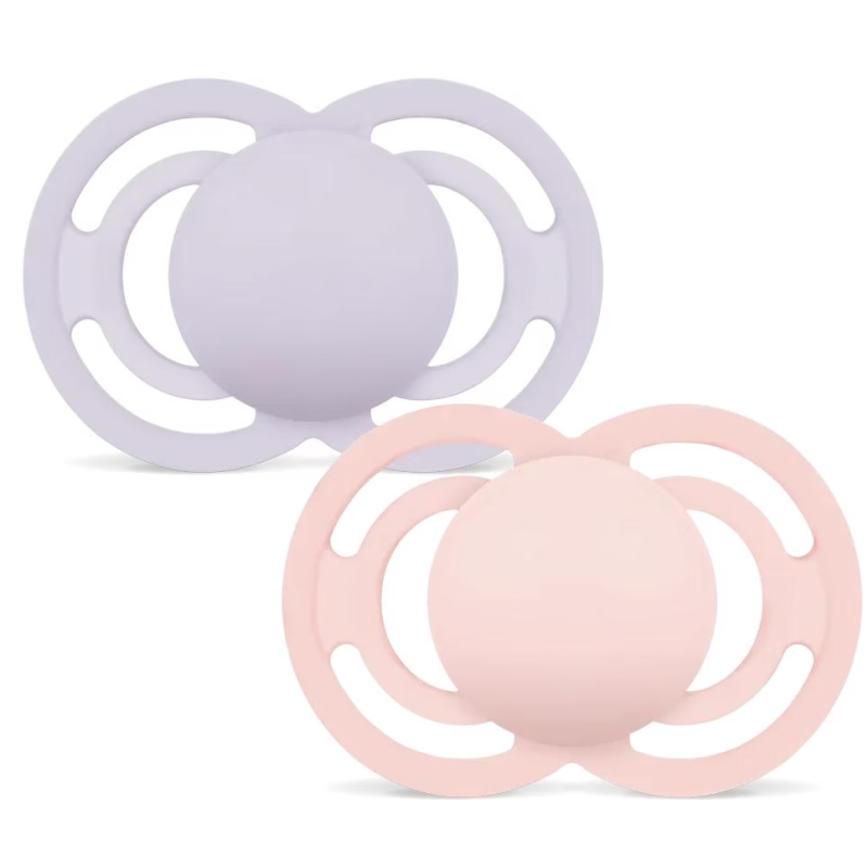 MAM Perfect Nuggi Silikon 6-16 Monate, pink/lila (2 Stk)