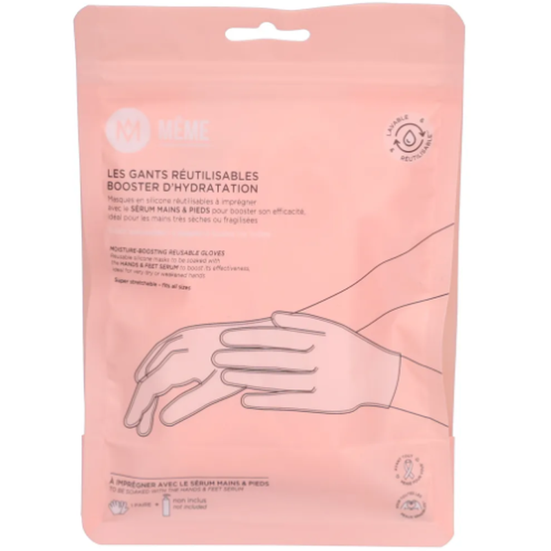 MÊME Pflegehandschuhe mit Feuchtigkeitsbooster, wiederverwendbar (1 Paar)