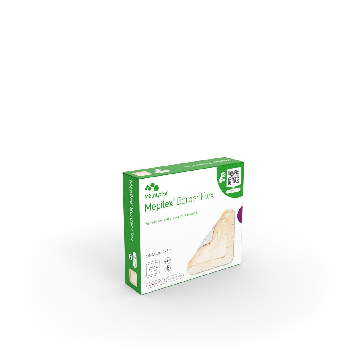Mepilex Border Flex Schaumverband 7.5 x 7.5cm (5 Stk)