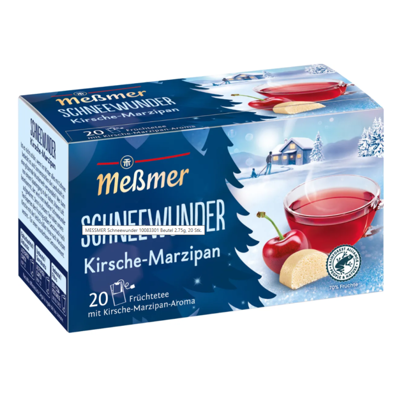 Messmer Früchtetee Schneewunder Marzipan-Kirsche (20 Beutel)