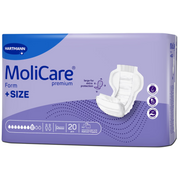 MoliCare premium Form +SIZE Inkontinenzeinlagen, Stärke 8, 76x44cm (20 Stk)