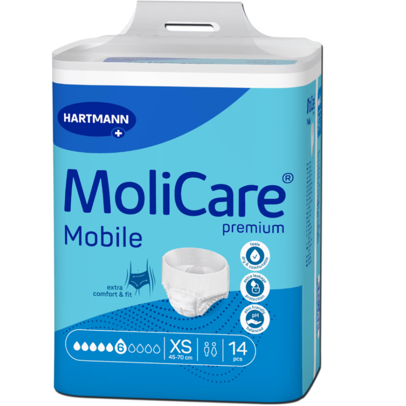 MoliCare Premium Inkontinenz-Pants, Taille 45-70cm, Stärke 6 (14 Stk)