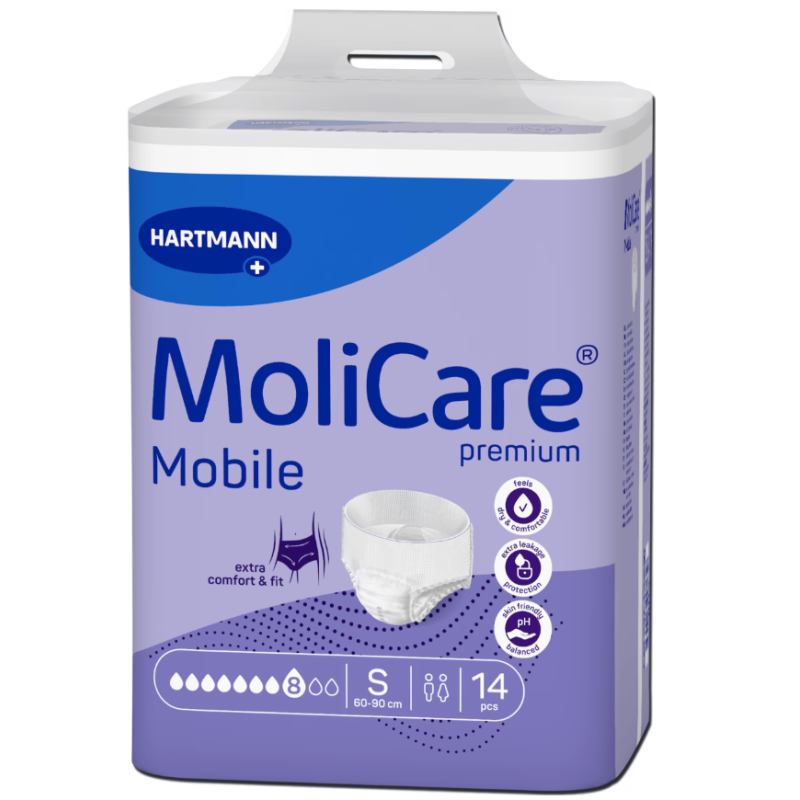 MoliCare Premium Inkontinenz-Pants, Taille 60-90cm, Stärke 8 (14 Stk)