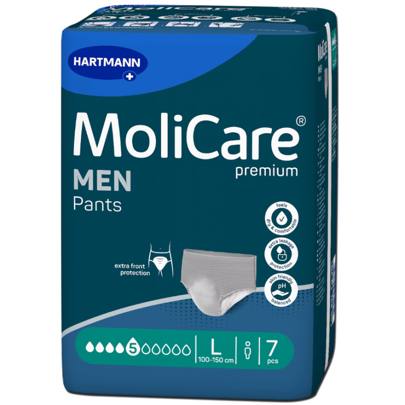 MoliCare Premium Men Inkontinenz-Pants, Taille 100-150cm, Stärke 5 (7 Stk)