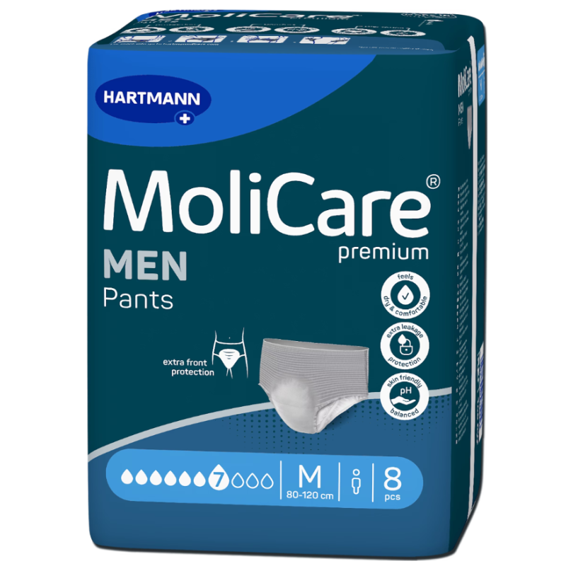 MoliCare Premium Men Inkontinenz-Pants, Taille 80-120cm, Stärke 7 (8 Stk)