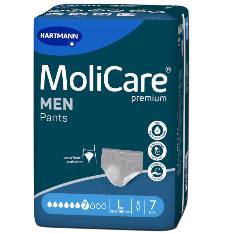 MoliCare Premium Men Inkontinenz-Pants, Taille 100-150cm, Stärke 7 (7 Stk)