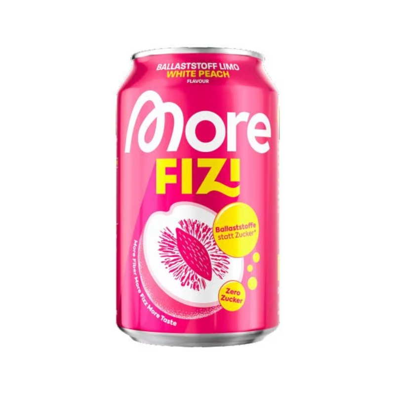More Nutrition More Fizi White Peach (330ml)