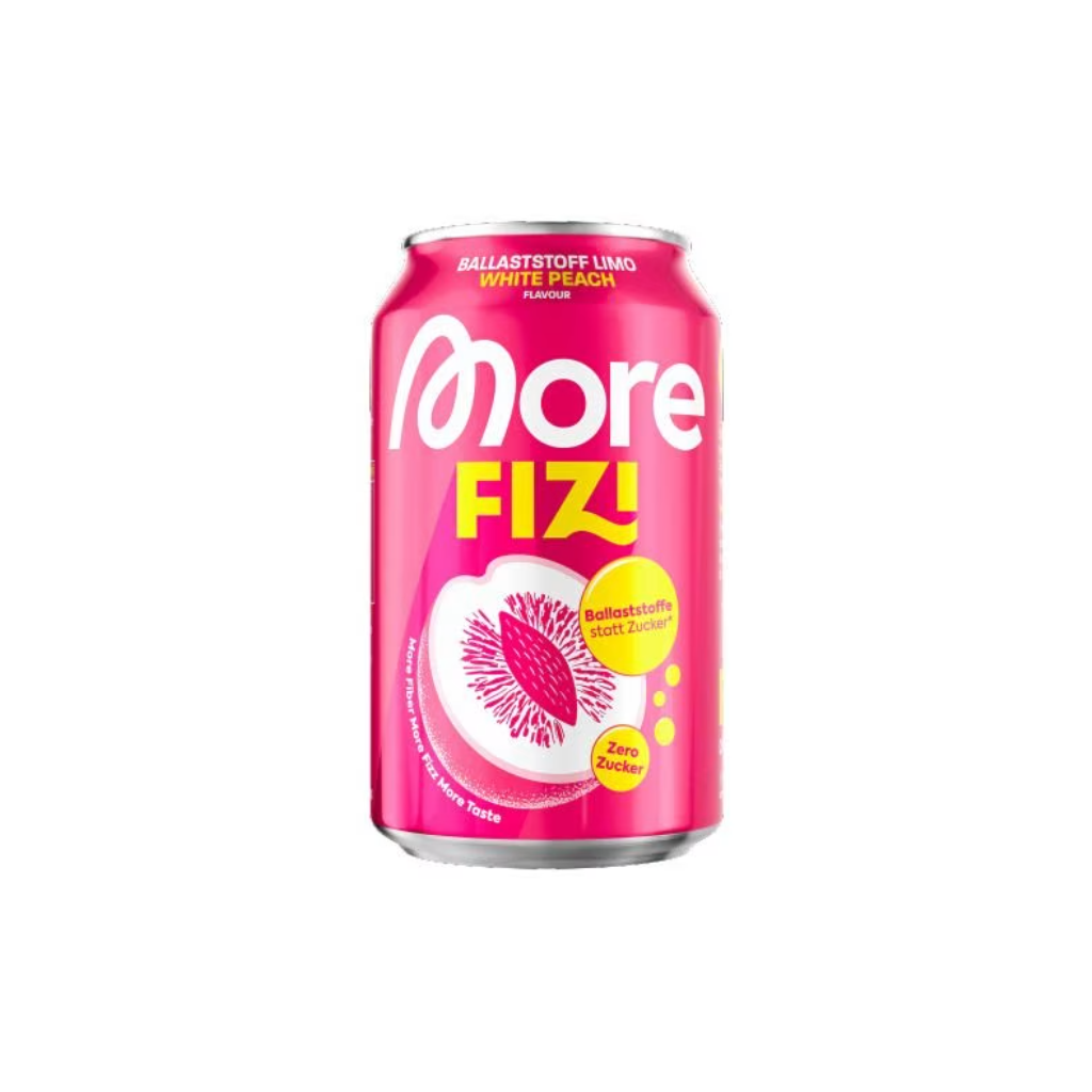 More Nutrition More Fizi White Peach (6x330ml)