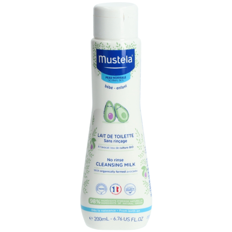 Mustela Baby-Reinigungsmilch normale Haut (200ml)