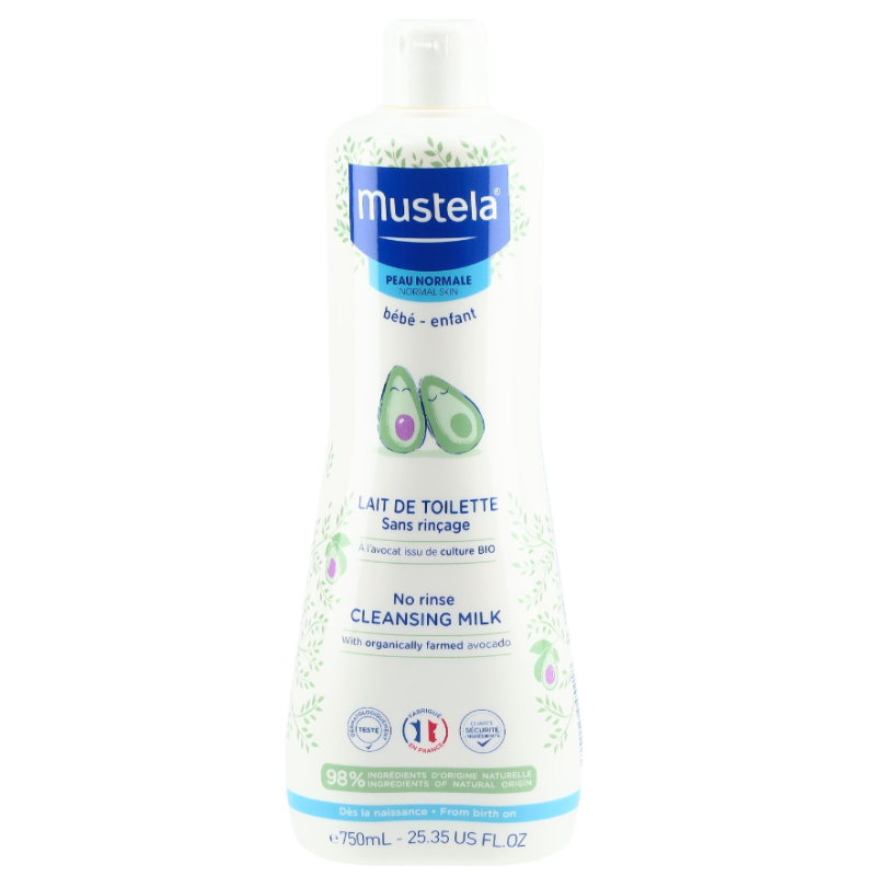 Mustela Baby-Reinigungsmilch normale Haut (750ml)