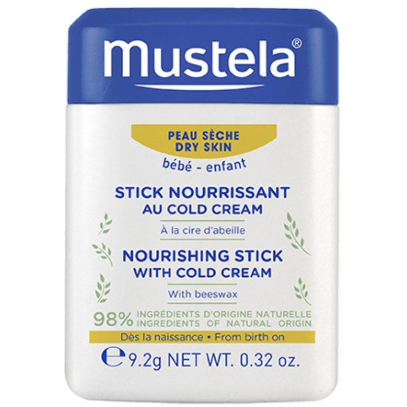 Mustela Nährender Stick mit Cold Cream für trockene Haut (9g)