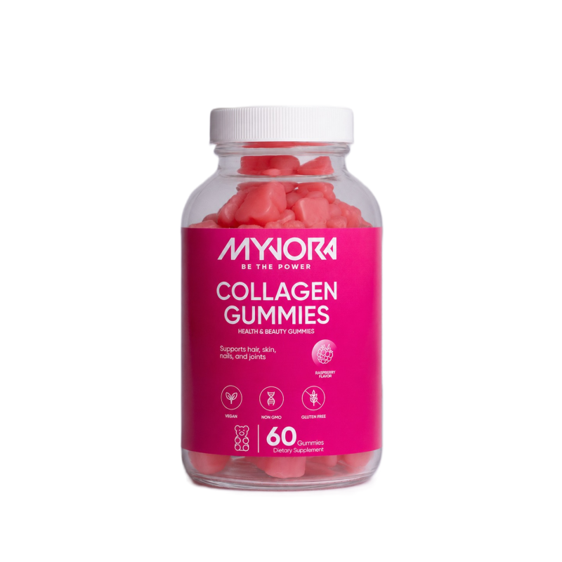 Myvora Kollagen Gummies mit Himbeere-Geschmack (60 Stk)