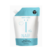 Naïf Baby & Kids 2 in 1 Shampoo & Body Wash, parfümfrei, Refill (500ml)