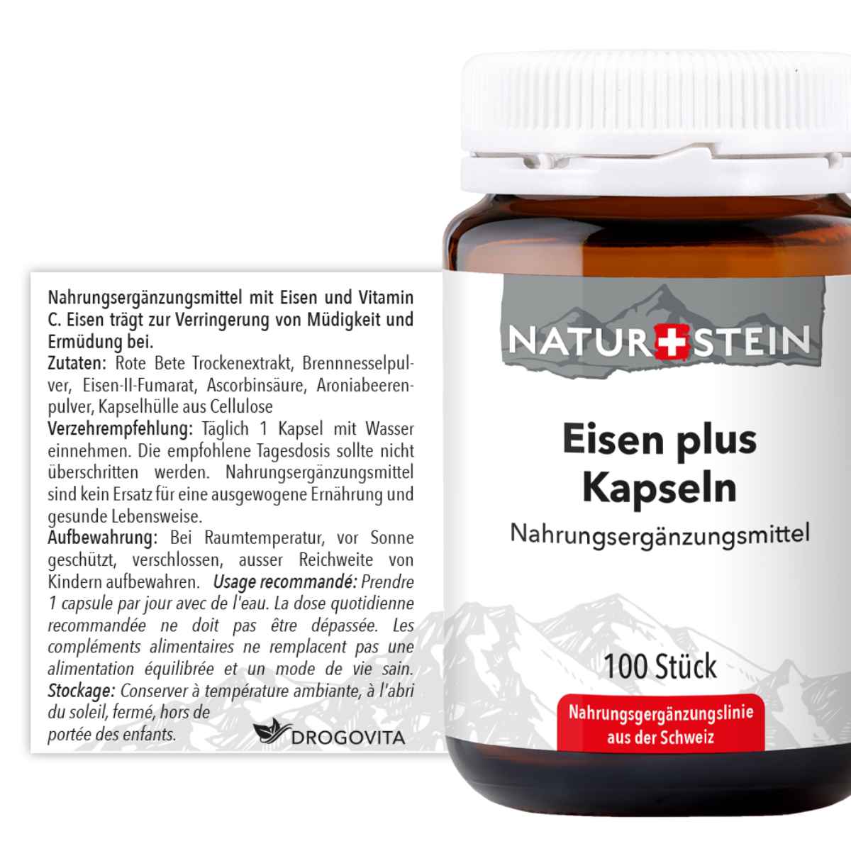 NATURSTEIN Eisen plus Kapseln (100 Stk)