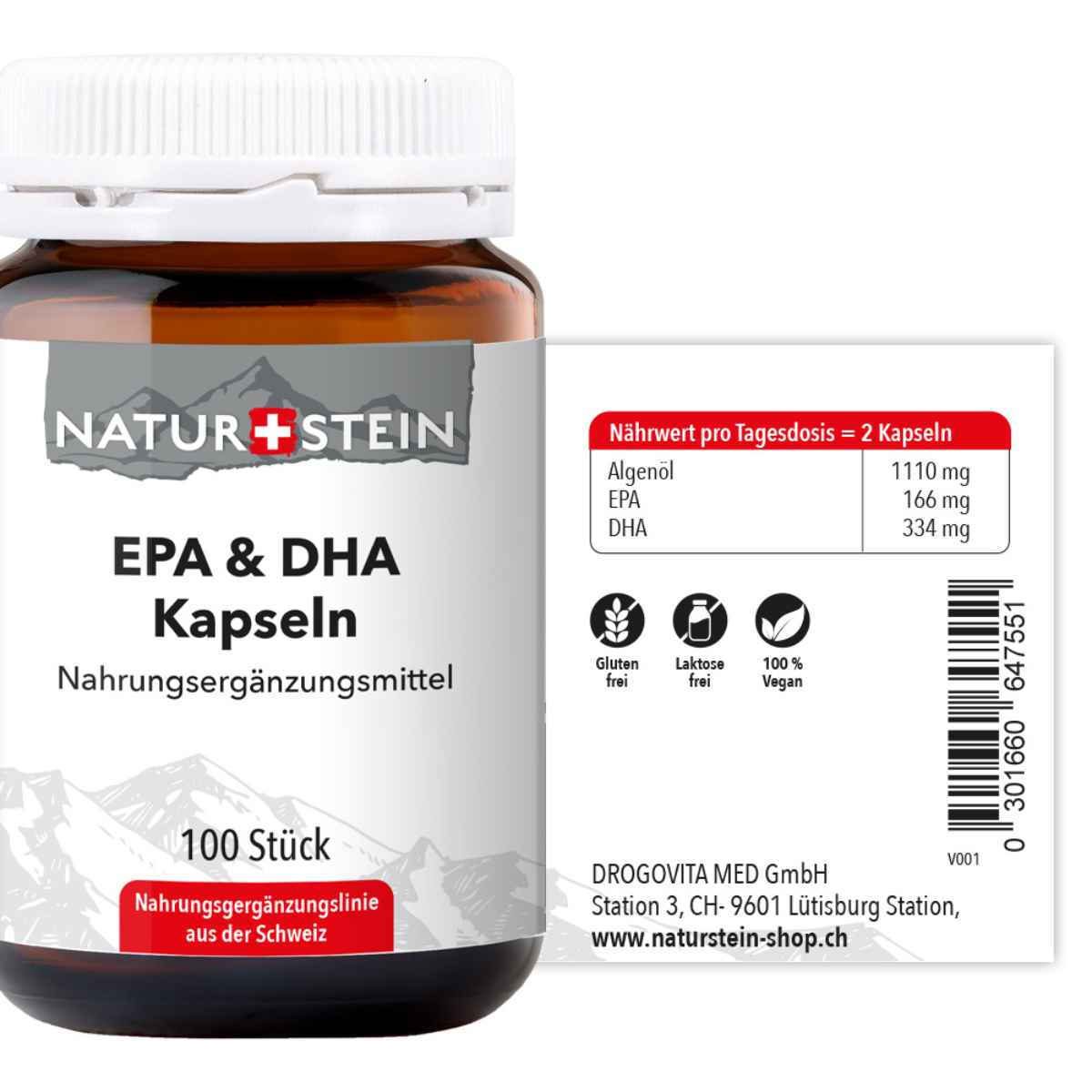 NATURSTEIN EPA & DHA Kapseln (100 Stk)