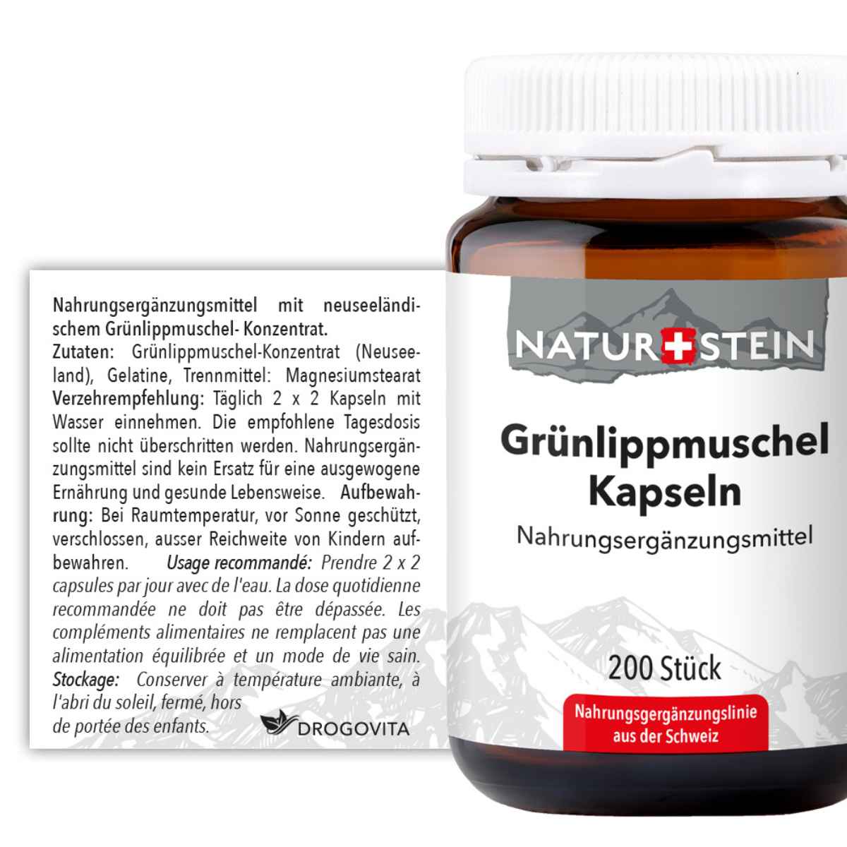 NATURSTEIN Grünlippmuschel Kapseln (200 Stk)