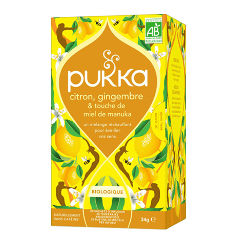 Pukka Zitrone, Ingwer & Manuka Honig Bio Tee (20 Stk)
