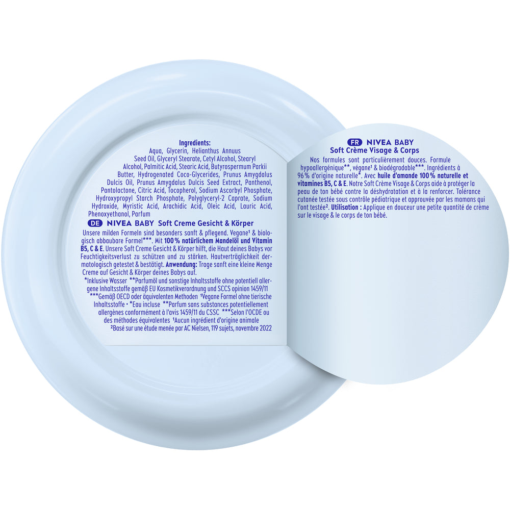 Nivea Baby Creme Gesicht & Körper Soft (200ml)