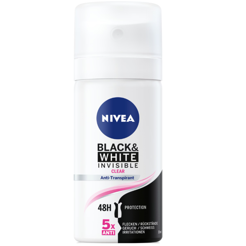 Nivea Black & White Invisible Clear Deospray (35ml)