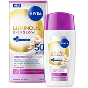 NIVEA Luminous Skin Glow Instant Glow Daily Fluid, LSF 50 (40ml)