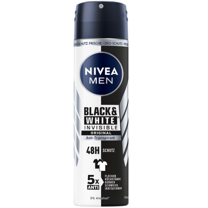 NIVEA MEN Black & White Invisible Original Spray (150ml)