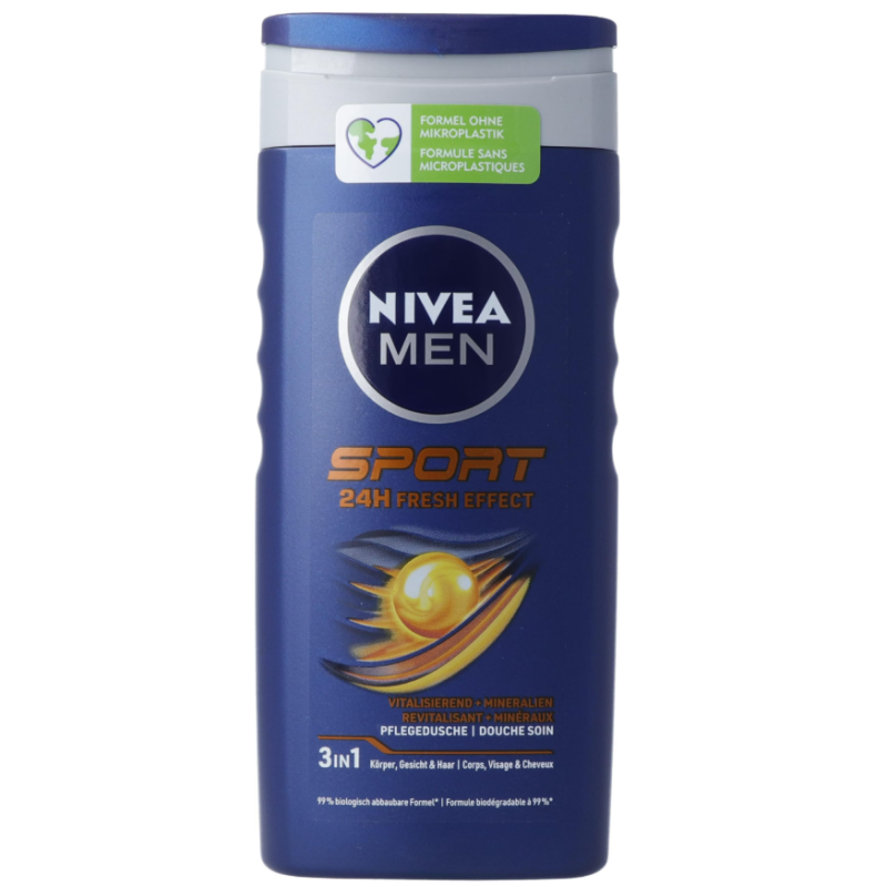 Nivea Men Sport 24H fresh effect 3 in 1 Duschgel (250ml)