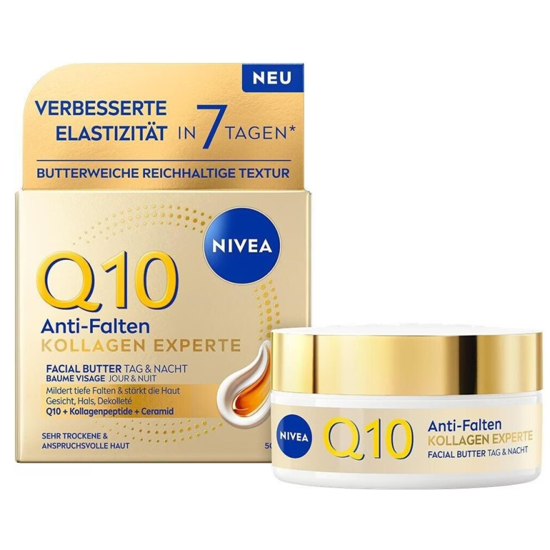 NIVEA Q10 Facial Butter Tag & Nacht (50ml)