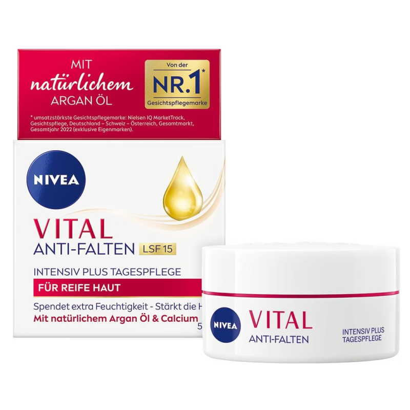 NIVEA Vital Anti-Falten Intensiv Plus Tagespflege LSF 15 (50ml)