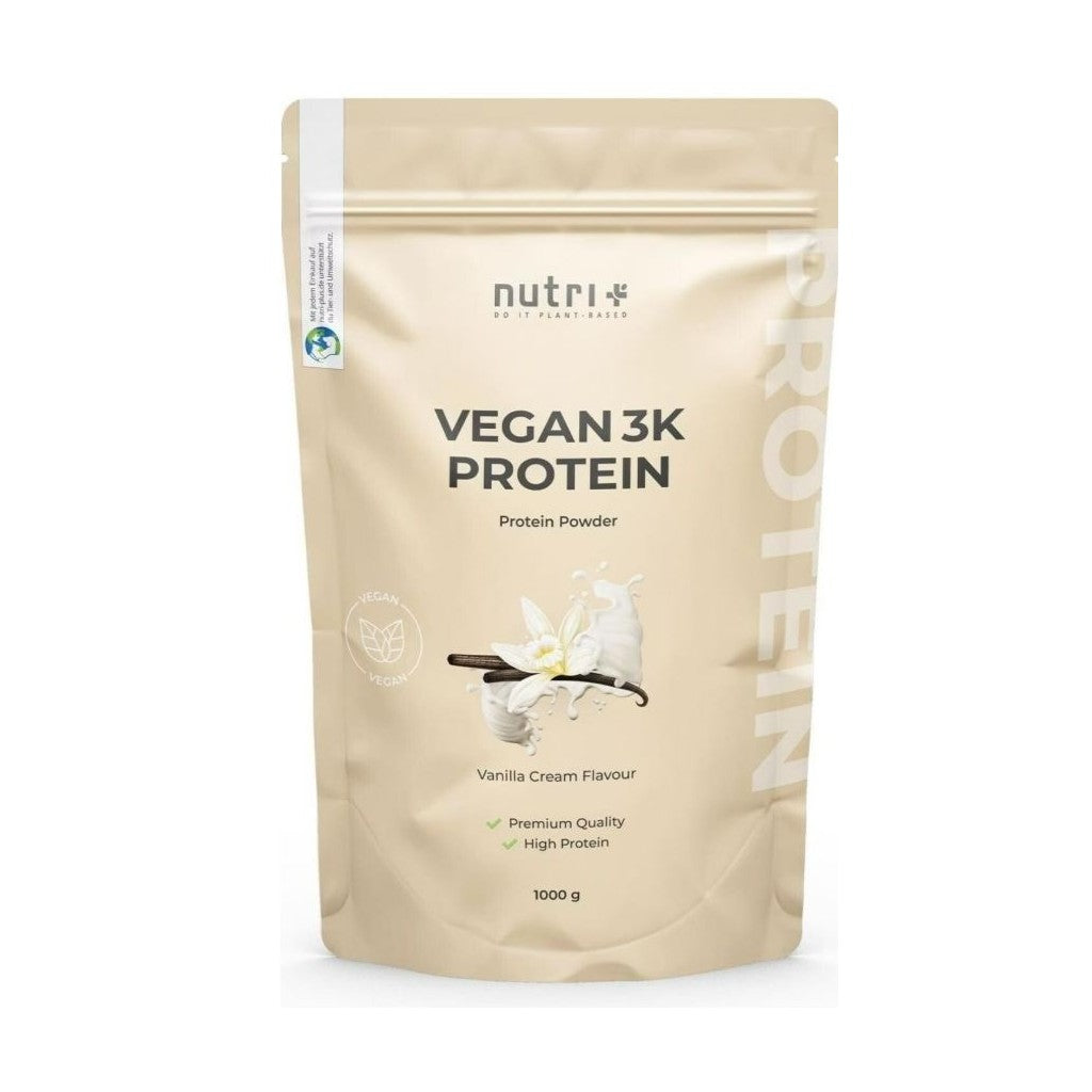 nutri+ Vegan 3K Protein Vanilla Cream (1kg)