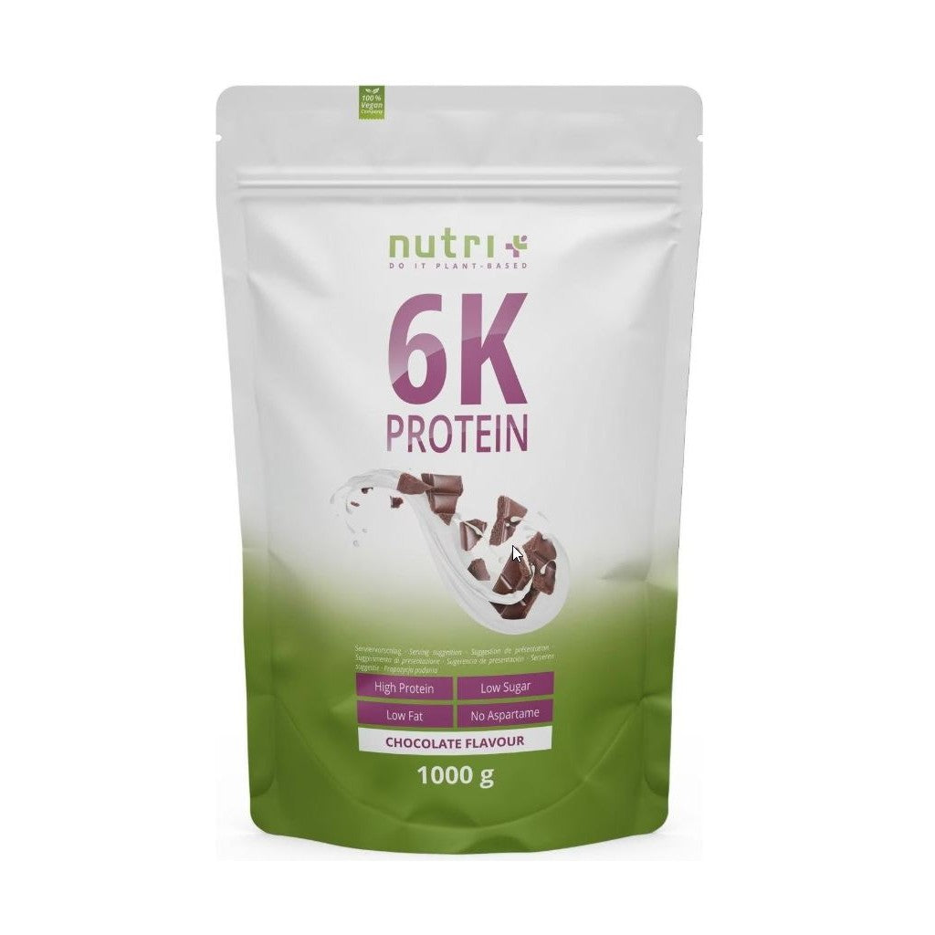 nutri+ 6K Protein Chocolate, pflanzlich (1kg)