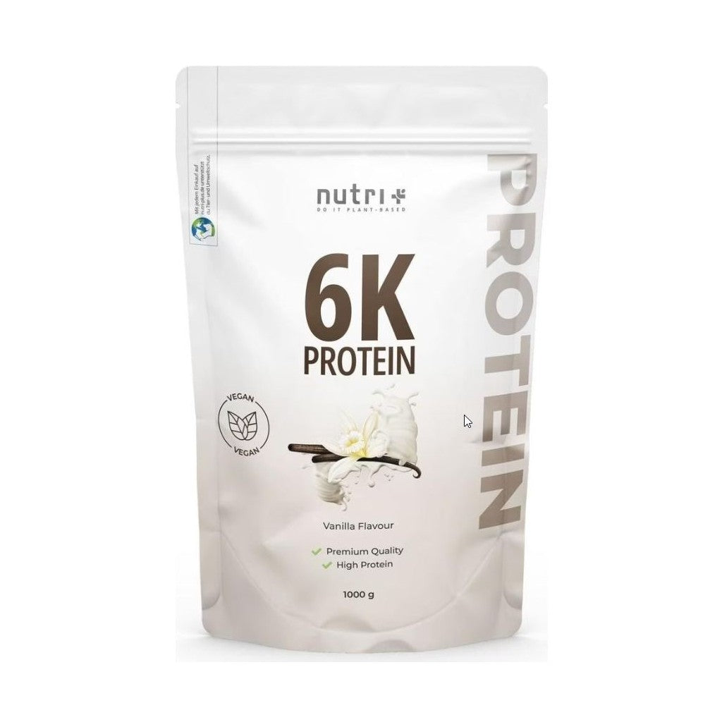 nutri+ 6K Protein Vanilla, pflanzlich (1kg)