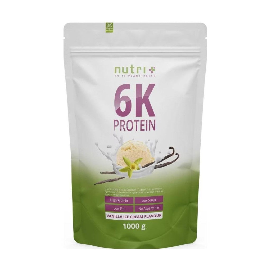 nutri+ 6K Protein Vanilla Ice Cream, pflanzlich (1kg)