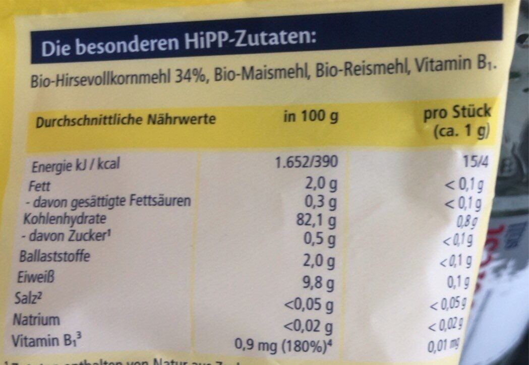 Hipp Hirse Stangen (30g)