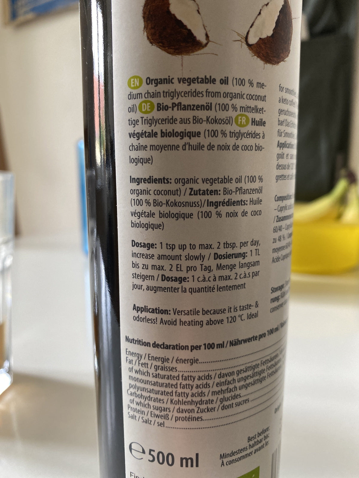 kulau MCT-Öl aus Kokosöl Bio (500ml)