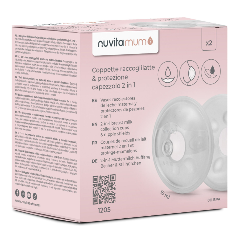 Nuvita Milchauffangschale / Brustwarzenschutz (2 Stk)